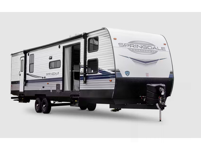 Keystone Springdale travel trailer 380DB highlights: Two Bedrooms Triple slides Patio Door Flex Loun...
