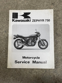 Sm192 Kawasaki Zephyr 750 ZR750 Service Manual 99924-1138-01