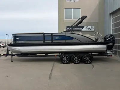 2020 Barletta Lusso L25UC, Mercury 400HP Verado Engine with 109 Hours on a Boatmate Triple Axle Trai...