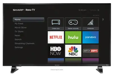 Sharp 43" Roku Smart TV, View more