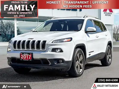 The 2017 Jeep Cherokee Latitude 75th Anniversary Edition is a well-equipped compact SUV that blends...