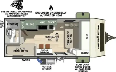 The NB18.7 is a nimble, family-friendly trailer that packs full-feature comfort into a 21'8in. desig...