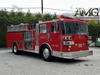 1991 Sutphen Deluge Pumper Truck Detroit Diesel 9.04L Automatic 500 IMPERIAL Gallon tank Hale PTO Ho...