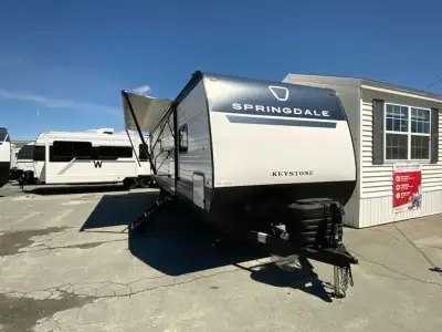 Keystone Springdale travel trailer 2620BHS highlights: Front Private Bedroom Exterior Storage with R...