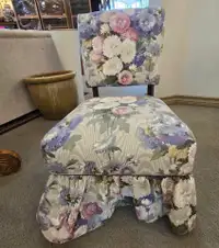 Floral Slipper Chair