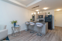 Modern, six-storey apartment building in downtown Langford, near the Veterans Memorial Parkway and G... (image 1)