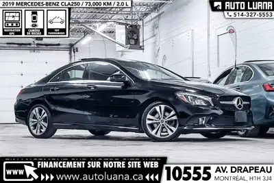 Auto Luana 2019 MERCEDES-BENZ CLA-Class PRENEZ UN RENDEZ-VOUS / BOOK AN APPOINTMENT (514) 327-5553 7...