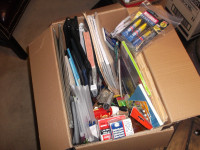 LOTS  OF BUSINESS AND SCHOOL  SUPPLIES IN EXTRA  LARGE BOXES NEW
