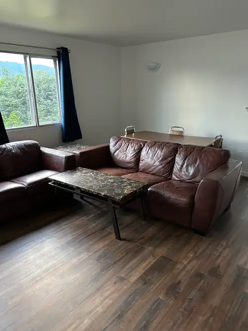 2-bedroom, 1-bathroom suite, 617 sq ft. Pet-friendly with en-suite laundry. Close to bus stops and c...