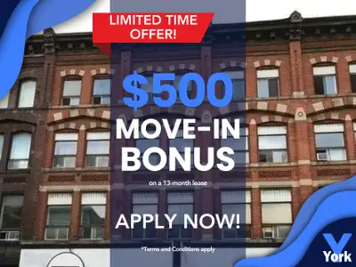 ALL INCLUSIVE - Spacious Two Bedroom Apartment Downtown!