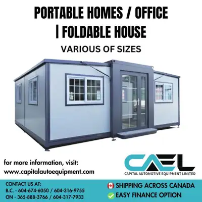 Unlock Your Space, Anywhere, Anytime: Finance Available on All-Season Portable Mobile Homes, Offices...