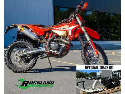 2022 Beta Dual Purpose 430 RR with OPTIONAL CAMSO TRACK KIT ### Beta 430 RR 2022 Une moto, deux vies...