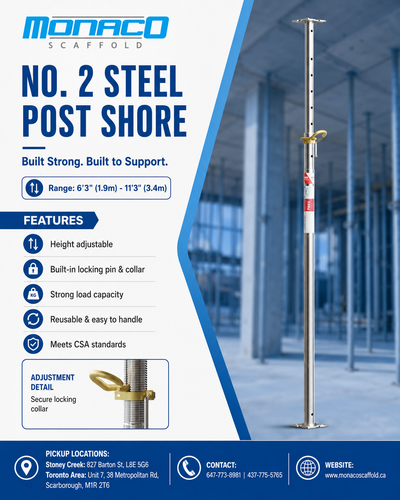 No. 2 Steel Post Shore 6'3" - 11'3" (Shoring Jack), View more