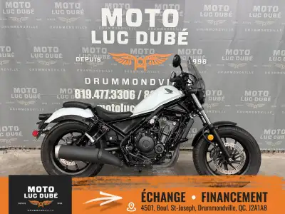 2021 Honda Rebel 500 ABS Honda Rebel 500 ABS 2021 SEULEMENT 9 765 KM FREINS ABS PARE-BRISE PROTÈGE-M...