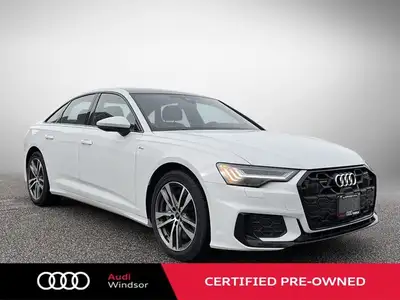 Audi Windsor Service Loaner Opportunity. Only 10,350 kilometers! *This Audi A6 Sedan in Glacier Whit...