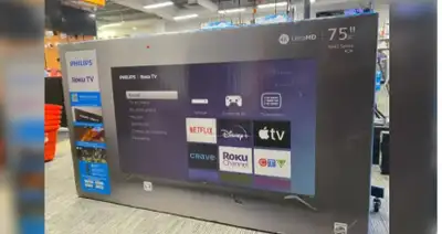 PHILIPS 75" 4K ROKU TV 75PUL6643, View more