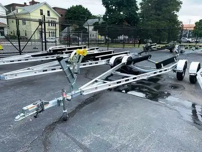 Mayhem trailers builds boat trailers 1000lb to 28000lb Pwc single black $1399 galvanized $1499 alumi...