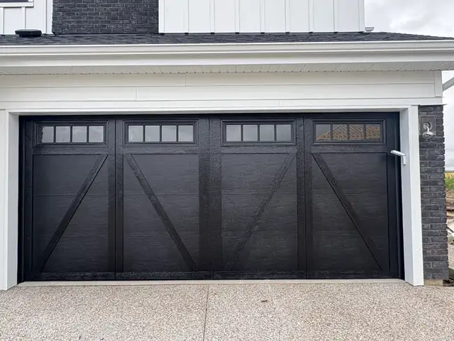 USED GARAGE DOORS WITH OVERLAY | 16 X 8 & 16 X 7 Options
