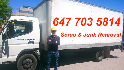 647 703 5814    Free scrap removal.   best for junk removal.