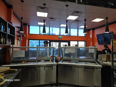 Just 2 years old beautifully built Pizza Restaurant with all new appliances and equipment for sale....