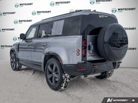 The 2023 Land Rover Defender 110 X-Dynamic SE AWD, draped in an elegant Gray, offers an impressive a... (image 3)