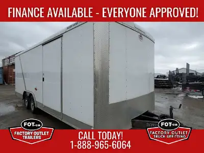 RENTAL Unit is located at FOT HQ, High River AB! 8.5x22ft Enclosed Car Hauler for Rent from Factory...
