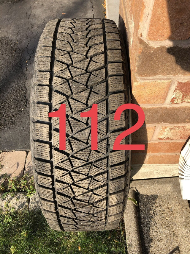 112: BRIDGESTONE 245/65R17 WINTER TIRES ON RIMS in Tires & Rims in Oakville / Halton Region - Image 3