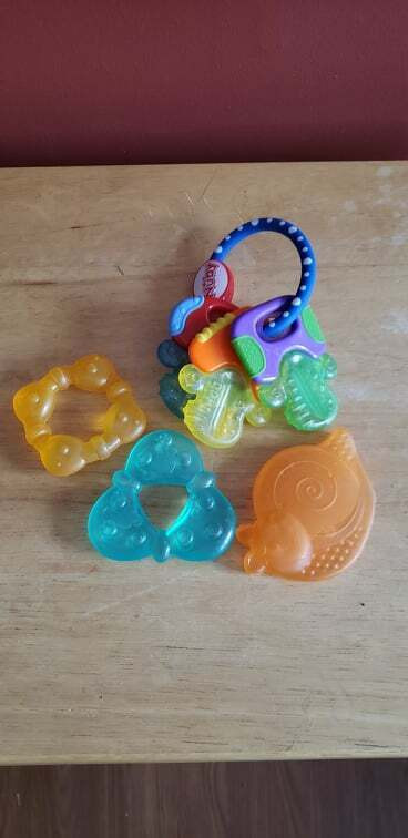 1 Nuby IcyBite Keys Teether  and 3 chill out teethers sold toge in Multi-item in Pembroke