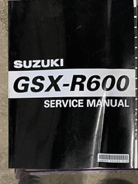 Sm161 Suzuki GSX-R600 Service Manual 99500-35090-01E
