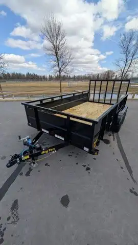 7x14 vanguard tandem axle trailer. 2x3500lbs axles. 2 electric brakes, with ramp gate. 2025 Big Tex...