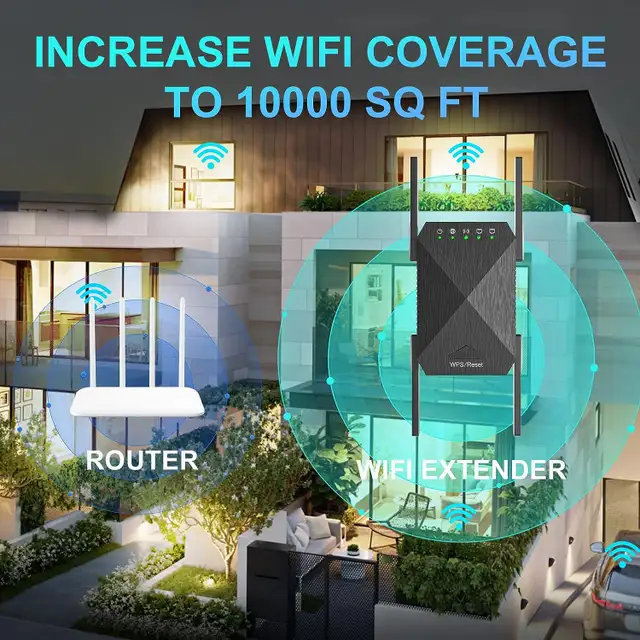 WiFi Extender 2024 Fastest WiFi Booster 1200Mbps Dual Band in General Electronics in Markham / York Region - Image 6