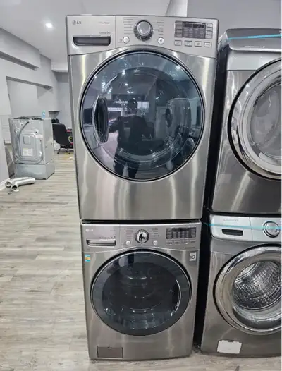 WOW LG 27" Stainless Steel Frontload Stackable Washer Dryer Set, View more