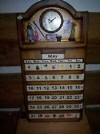 Perpetual Calendar With Clock