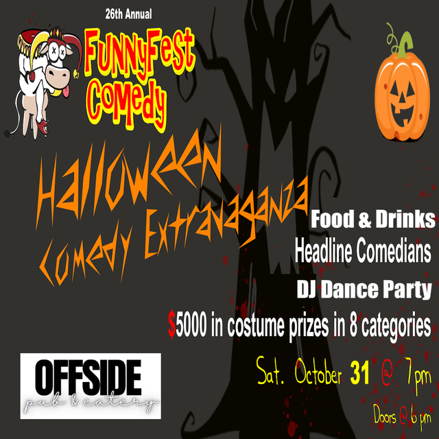Halloween Comedy Extravaganza by FunnyFest - Sat., October 31
