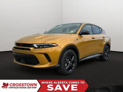 Experience the electrifying 2024 Dodge Hornet R/T Plus! This gold beauty boasts a powerful 1.3L turb...