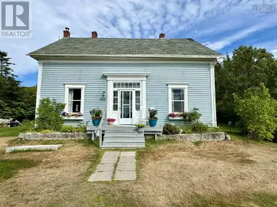 This charming four-bedroom, two-bathroom home in the picturesque village of Sherbrooke, Nova Scotia,...