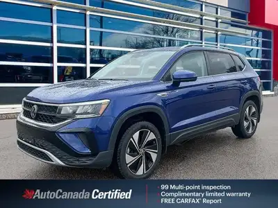 Clean CarFax - Beautiful Blue 2024 Volkswagen Taos Comfortline, 4Motion All-Wheel Drive, 7-Speed Aut...