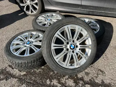 Good winter set of BMW 3 Series replica wheels. Wheels have some curbrash. Wheels: 17x8 Offset: 35 B...
