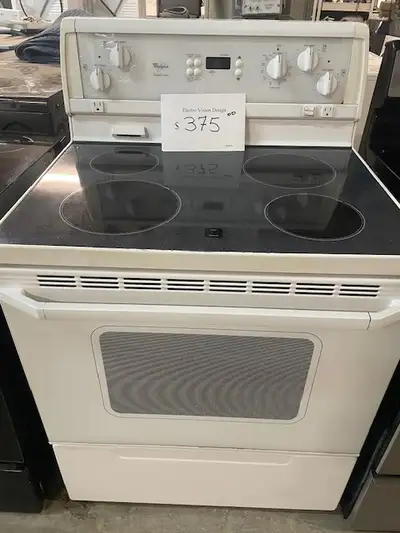Cuisinière blanche vitrocéramique Whirlpool, View more