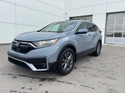 Our 2022 Honda CR-V Sport in Sonic Gray Pearl is in stock and ready for your driveway! Call to book...