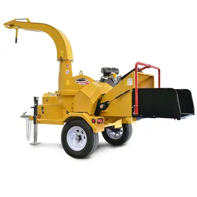 Iron Inventory Inc! Wallenstein BXTR6438 wood chipper 7" chipping capacity auto hydraulic feed Engin...