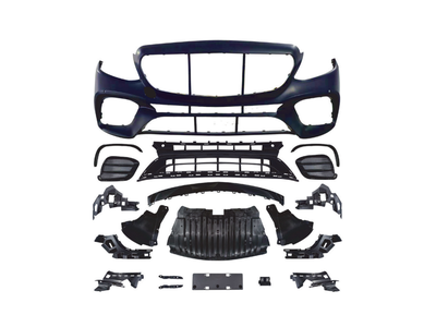 Upgrade your Mercedes Benz E-Class W213 2017-2020 to AMG E63 S Style Look Front Bumper Conversion Fi...