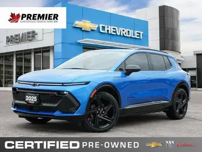 Experience the thrill of effortless, electric driving with this 2025 Chevrolet Equinox EV RS. Boasti...