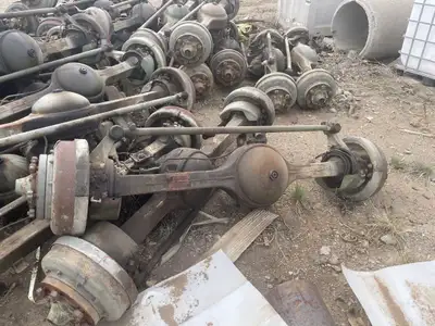 These are genuine 2.5-Ton Rockwell axle assemblies, removed from decommissioned Canadian and U.S. mi...
