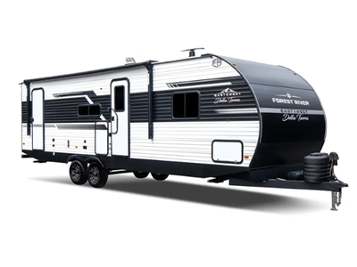 EAST TO WEST Della Terra travel trailer 241BH highlights: King Bed Double-Size Bunks with Storage Ou...