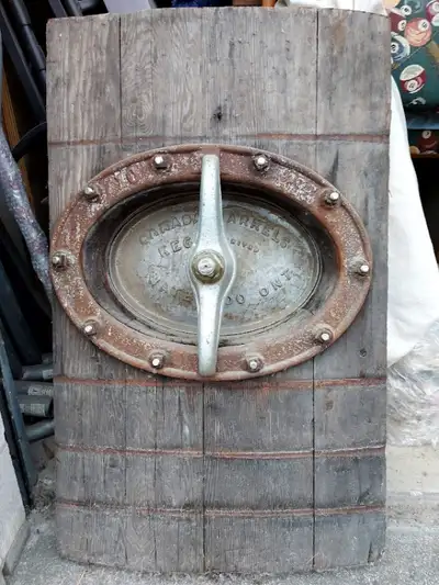 Circa 1900's Canada Barrels Wine Vat Section w. original Port.., View more
