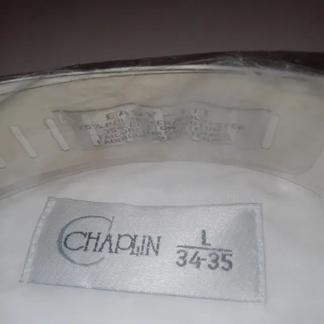 Chaplin Tuxedo Shirt  L  34-35 White with Black Buttons New in Men's in Belleville - Image 3
