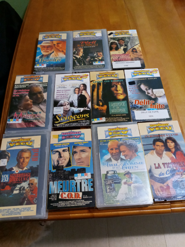 lot film vécu vhs (rare) dans CD, DVD et Blu-ray  à Granby