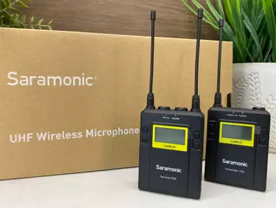 Saramonic UwMic9 UHF Wireless Microphone System RX9+TX9 Package, View more