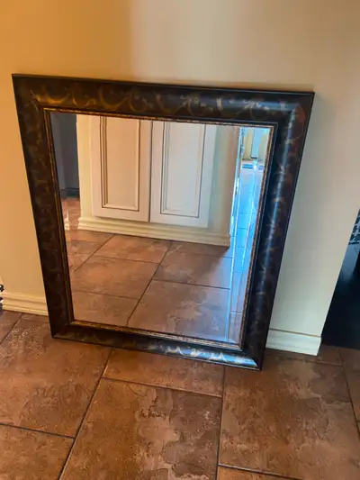Beautiful Mirror - Bevelled Glass Mirror 26” x 30” Ready to Hang, View more